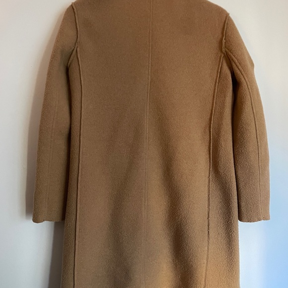 J. Crew Factory Camel Boiled Wool Topcoat - Picture 6 of 7
